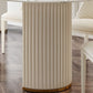 Luxury Double Pedestal Dining Table Oval Sintered Stone Kitchen Desk