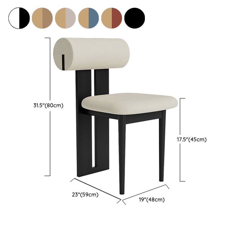 Contemporary Side Chair Wood Slat Back Dining Room Chair for Dining Room