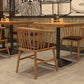 Set di tavoli da pranzo industriale in legno massiccio 1/2/3/5 PC Dinette marrone chiaro