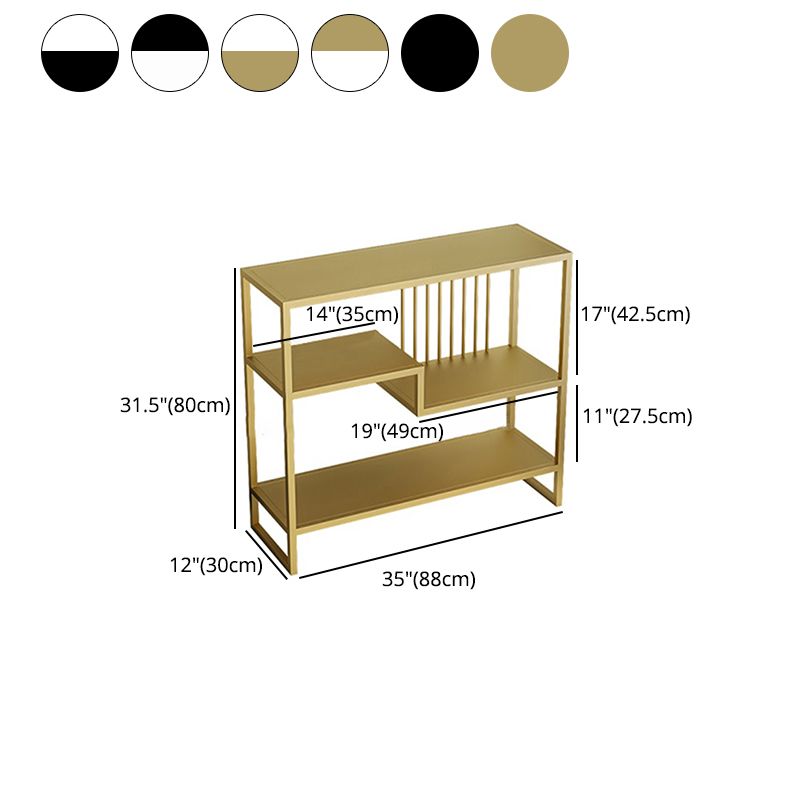 Modern Style Etagere Bookcase Open Back Metal Home Bookshelf Clearhalo 'Bookcases' 'furn' 'furn_bookcases' 'Furniture' 'furniture_bookcases' 'Office Furniture' 1200x1200_2a7692ae-24d6-42a6-bc9d-32e5b095d195