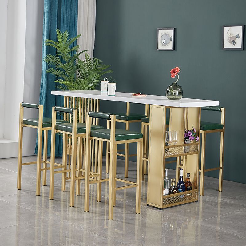 1/2/7 Pieces Pub Dining Set Rectangular Table and Stool Set for Dining Room