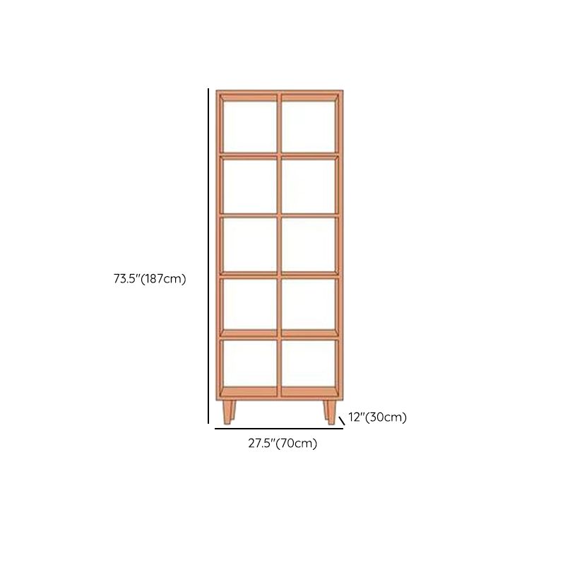 Eigentijdse open back boekenplank houten boekenkast met planken