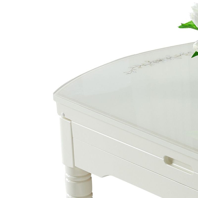 Contemporary Glass Top Dining Room Set 4 Legs Base for Kitchen Clearhalo 'Dining Room Sets' 'Dining Tables & Seating' 'dining_room_set' 'furn' 'furn_dining_room_set' 'Furniture' 'Kitchen & Dining Furniture' 1200x1200_2a7e68ce-fe33-4fa8-90b2-cb958cd7ff82