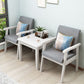 Nordic Style Wood Armrest Cushion Back Solid Wood Frame Arm Chair