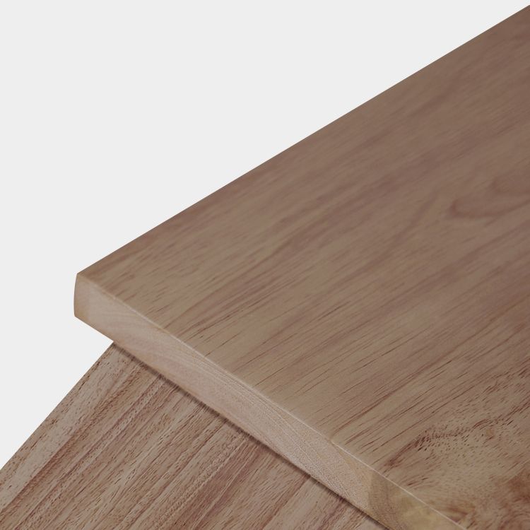 5/7ピース長方形の形の石と無垢材のダイニングテーブルセット