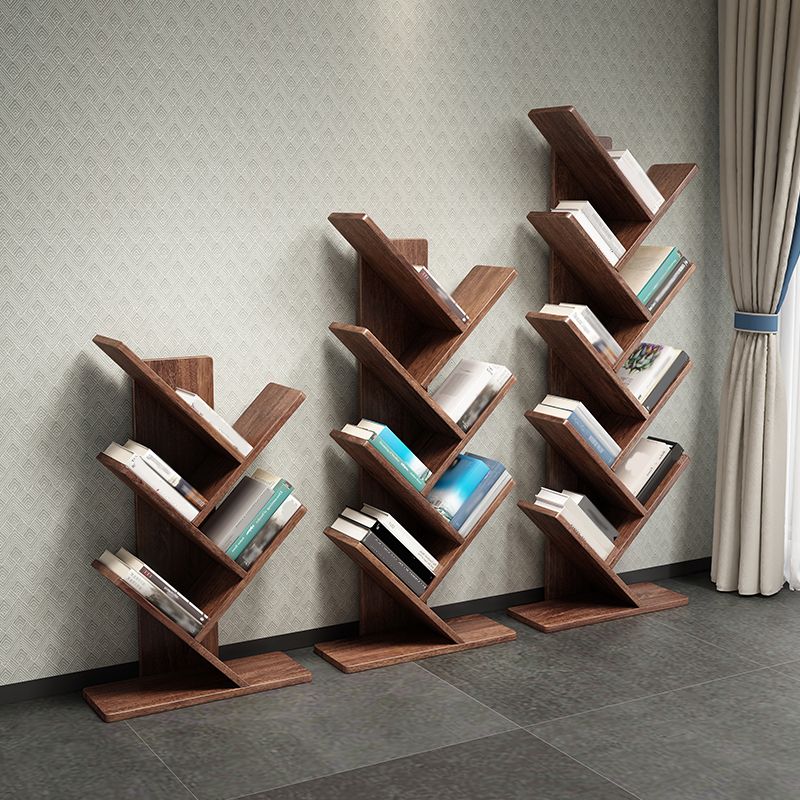 Houten standaard boekenplank Scandinavian Open Back boekenkast met planken