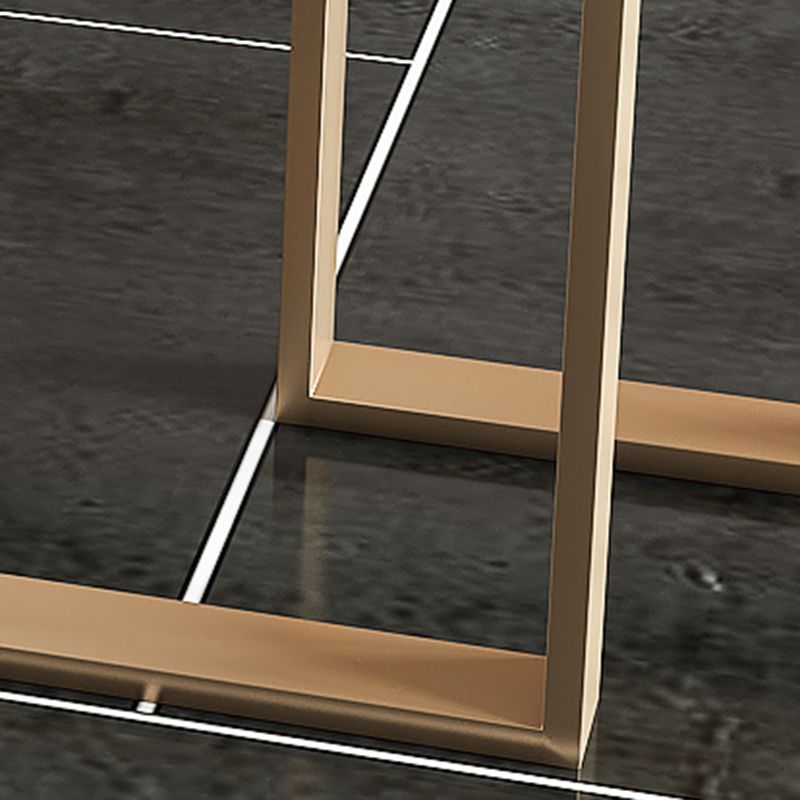 Stone Bar Dining Table Glam Rectangle Bar Table with 3 Legs Pedestal for Dining Room Clearhalo 'Bar Furniture' 'Bar Tables' 'bar_tables' 'furn' 'furn_bar_tables' 'Furniture' 'furniture_bar_tables' 'Kitchen & Dining Furniture' 1200x1200_2a814491-623a-4a27-a501-997faa8a883d