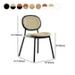 Contemporary Cane Back Chair Faux Leather Dining Side Chair for Indoor Clearhalo 'Dining Chairs' 'Dining Tables & Seating' 'dining_chair' 'furn' 'furn_dining_chair' 'Furniture' 'furniture_dining_chair' 'Kitchen & Dining Furniture' 1200x1200_2a820060-779a-4d1e-be07-5ab7de5c6c9f