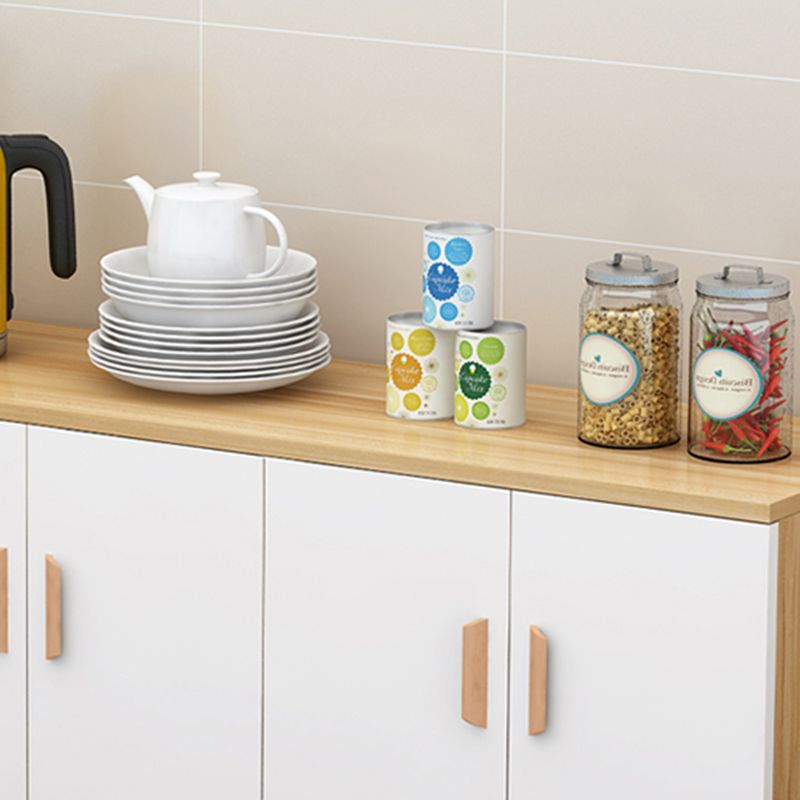 Moderno server per scaffali regolabili in legno ingegnerizzato la credenza con porte