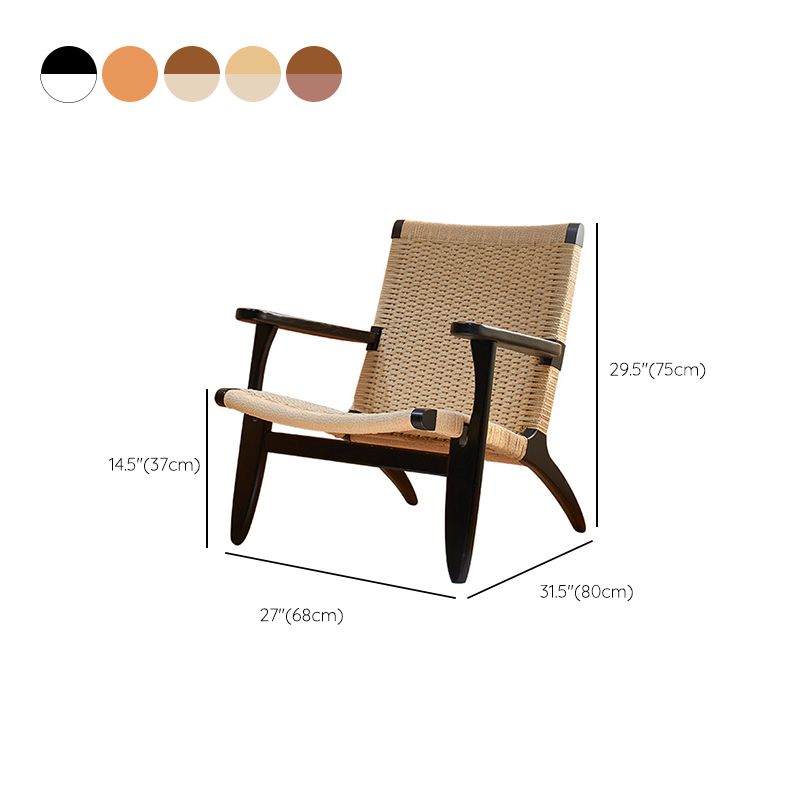 Eigentijdse massief houten stoel stoel huizen riet achter eetstoel