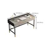 29.53 "h scrivania rettangolare contemporanea banchi di computer antichi