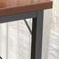 Rectangle Manufactured Wood Bistro Table Modern Pub Table with Metal Frame Clearhalo 'Bar Furniture' 'Bar Tables' 'bar_tables' 'furn' 'furn_bar_tables' 'Furniture' 'Kitchen & Dining Furniture' 1200x1200_2a880244-4493-4cf5-b3e4-a18da93780ce