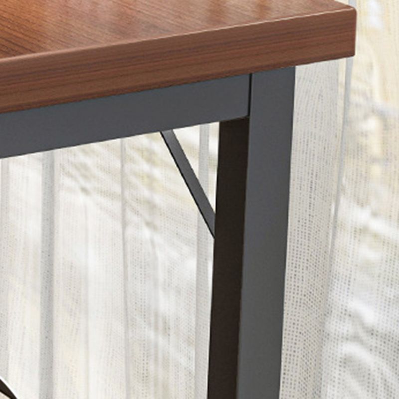 Rectangle Manufactured Wood Bistro Table Modern Pub Table with Metal Frame Clearhalo 'Bar Furniture' 'Bar Tables' 'bar_tables' 'furn' 'furn_bar_tables' 'Furniture' 'Kitchen & Dining Furniture' 1200x1200_2a880244-4493-4cf5-b3e4-a18da93780ce