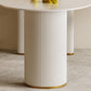 Double Pedestal Dining Table Stone Top Dining Table in White for Kitchen Clearhalo 'Dining Tables & Seating' 'Dining Tables' 'dining_table' 'furn' 'furn_dining_table' 'Furniture' 'Kitchen & Dining Furniture' 1200x1200_2a89792f-ac28-4638-939b-821c30bef914