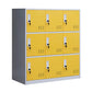 Metal Non-Hanging Cabinet Modern Storage Cabinet with Hinged Doors Clearhalo 'Armoires & Wardrobes' 'armoires_wardrobes' 'Bedroom Furniture' 'furn' 'furn_armoires_wardrobes' 'Furniture' 1200x1200_2a8ccfc9-01e8-440f-b08a-15428828fbb9