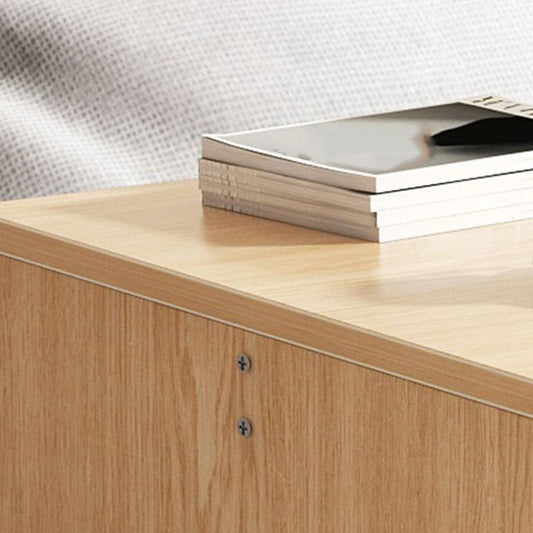 12.5"/15.7" Tall Modern Sled Base Wood Rectangular Table Top Coffee Table Clearhalo 'Coffee & Accent Tables' 'Coffee Tables' 'coffee_tables' 'furn' 'furn_coffee_tables' 'Furniture' 'furniture_coffee_tables' 'Living Room Furniture' 1200x1200_2a8cda3f-db38-490c-8187-1fa67a8303ac