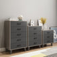 Gray Buffet Table Wood Multi Drawer Modern Style Buffet Table for Living Room Clearhalo 'buffet_sideboard' 'Buffets & Sideboards' 'furn' 'furn_buffet_sideboard' 'Furniture' 'Kitchen & Dining Furniture' 1200x1200_2a8d419a-feab-4a5f-80c7-c4354b17c26c