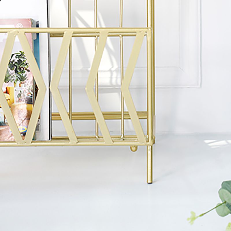 Metal 2 estante estante de libros 13.4 "w estante de libro moderno cerrado vertical