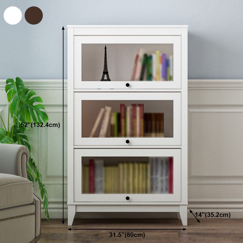 Manufactured Wood Standard Bookcase Vertical Bookcase with Glass Doors Clearhalo 'Bookcases' 'furn' 'furn_bookcases' 'Furniture' 'furniture_bookcases' 'kitchen' 'kitchen_bookcases' 'Living Room Furniture' 'Office Furniture' 1200x1200_2a8e3aaa-0eb3-49f3-8fbb-5a9c42658375