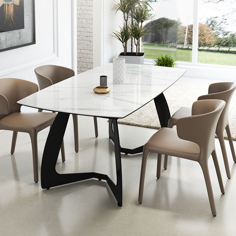 Faux Leather Dining Accent Chair Wingback Arm Chair for Home Clearhalo 'Dining Chairs' 'Dining Tables & Seating' 'dining_chair' 'furn' 'furn_dining_chair' 'Furniture' 'Kitchen & Dining Furniture' 1200x1200_2a929493-9c6f-4447-b822-434cdcc7f166