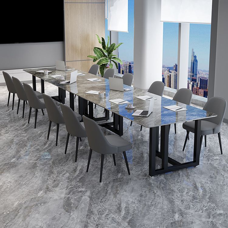 Office Study Table Curved Shaped Modern Sintered Stone Meeting Desk Clearhalo 'furn' 'furn_office_desk' 'Furniture' 'furniture_office_desk' 'Office Desks' 'Office Furniture' 'office_desk' 1200x1200_2a92e00f-d5e8-45e9-89e2-de7fcdd1b2c6