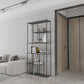 Minimalist Open Metal Etagere Bookcase with Rectangular Shelves Bookcase Clearhalo 'Bookcases' 'Furniture' 'furniture_bookcases' 'kitchen' 'kitchen_bookcases' 'Living Room Furniture' 'Office Furniture' 1200x1200_2a95bfb4-5e57-41f4-860c-5cfcfa11aad6