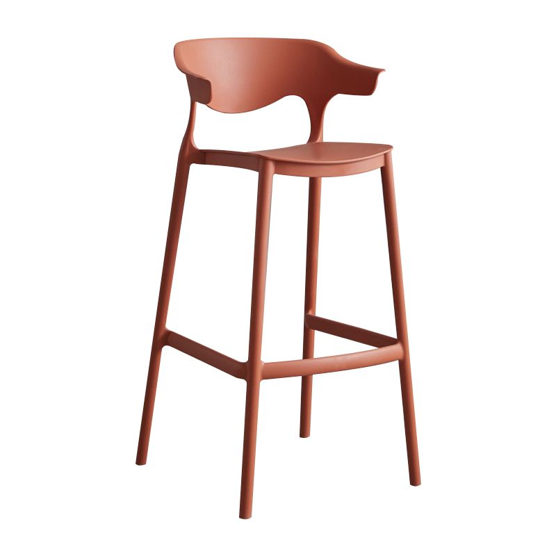 Modern Style Stackable Bar-stool Plastic Counter Bar Stool for Home Clearhalo 'Bar Furniture' 'Bar Stools' 'bar_stools' 'furn' 'furn_bar_stools' 'Furniture' 'furniture_bar_stools' 'Kitchen & Dining Furniture' 1200x1200_2a9711af-0cf3-42b1-acd2-11e636074333