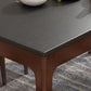 Contemporary Kitchen Dinner Table Rectangle Stone 4 Legs Dining Table Clearhalo 'Dining Tables & Seating' 'Dining Tables' 'dining_table' 'furn' 'furn_dining_table' 'Furniture' 'Kitchen & Dining Furniture' 1200x1200_2a977fe2-9230-4b14-add9-7e56137887e4