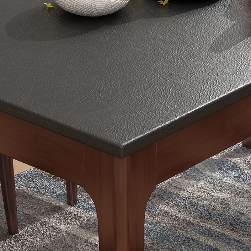 Contemporary Kitchen Dinner Table Rectangle Stone 4 Legs Dining Table Clearhalo 'Dining Tables & Seating' 'Dining Tables' 'dining_table' 'furn' 'furn_dining_table' 'Furniture' 'Kitchen & Dining Furniture' 1200x1200_2a977fe2-9230-4b14-add9-7e56137887e4