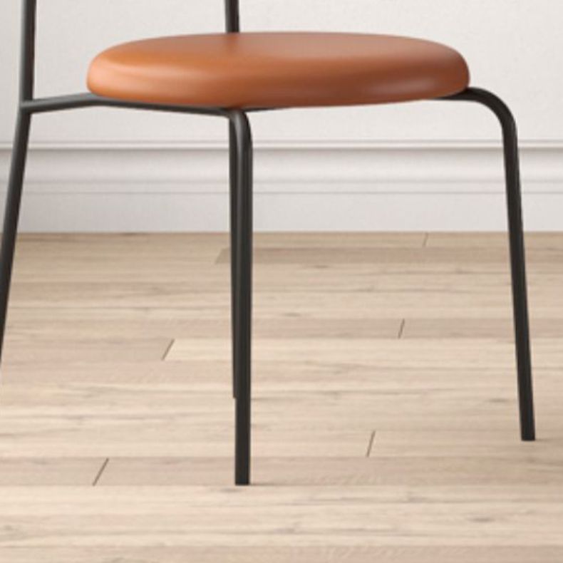 Industriële gestoffeerde zijstoel Open achterste armloze stoel voor eetkamer