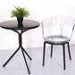 Contemporary Style Arm Chair Open Back Side Plastic Chair for Dining Room