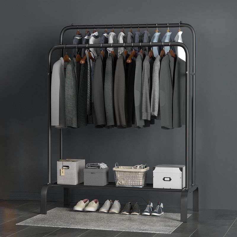 インダストリアルコートハンガーメタルストレージシェルフ玄関コートラック