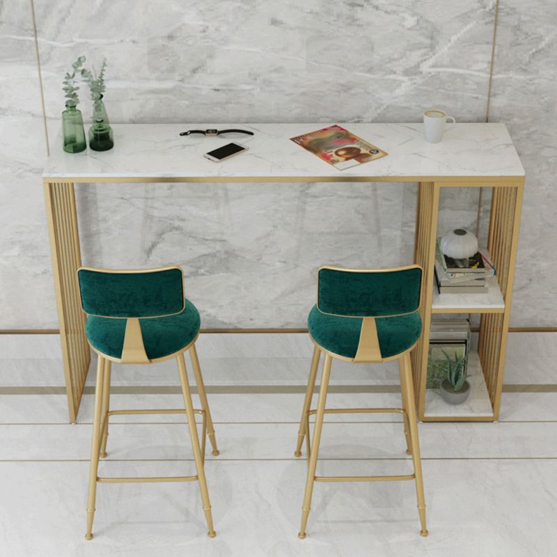 Luxurious Rectangular Pub Table Set 1/2/3 Pieces Stone Top Bistro Table Set Clearhalo 'Bar Furniture' 'furn' 'furn_home_bar_bar_sets' 'Furniture' 'Home Bars & Bar Sets' 'home_bar_bar_sets' 'Kitchen & Dining Furniture' 1200x1200_2a9cf3e2-e9cc-491b-a763-5b87cdcd23fd