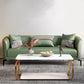 Contemporary Faux Leather Tight Back Tuxedo Arm Living Room Standard Settee