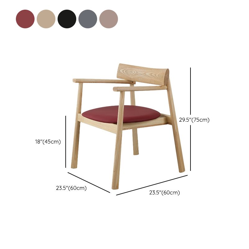 Chaises de restauration à ossature en bois massif ouvert de style moderne pour usage domestique