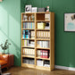 Modern Closed Back Standard Bookshelf Engineered Wood Bookcase