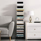 Closed Back Book Shelf Stackable Steel Bookcase Shelves Included
