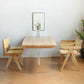 Ensemble de restauration en bois massif de finition naturelle 1/3/5 pièces Modern Dinette Set