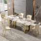 Contemporary Dining Set Stone 1/4/7 Pieces Dining Furniture for Home Clearhalo 'Dining Room Sets' 'Dining Tables & Seating' 'dining_room_set' 'furn' 'furn_dining_room_set' 'Furniture' 'Kitchen & Dining Furniture' 1200x1200_2aa0a3b3-3e9f-4563-ab40-1d3dc6708c5e