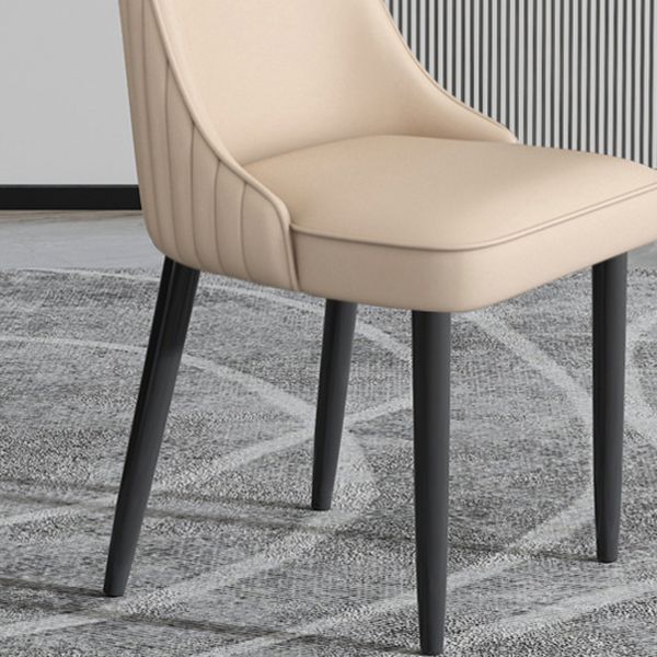 Sedia da pranzo in pelle finta Parsons Casa braccio da pranzo.