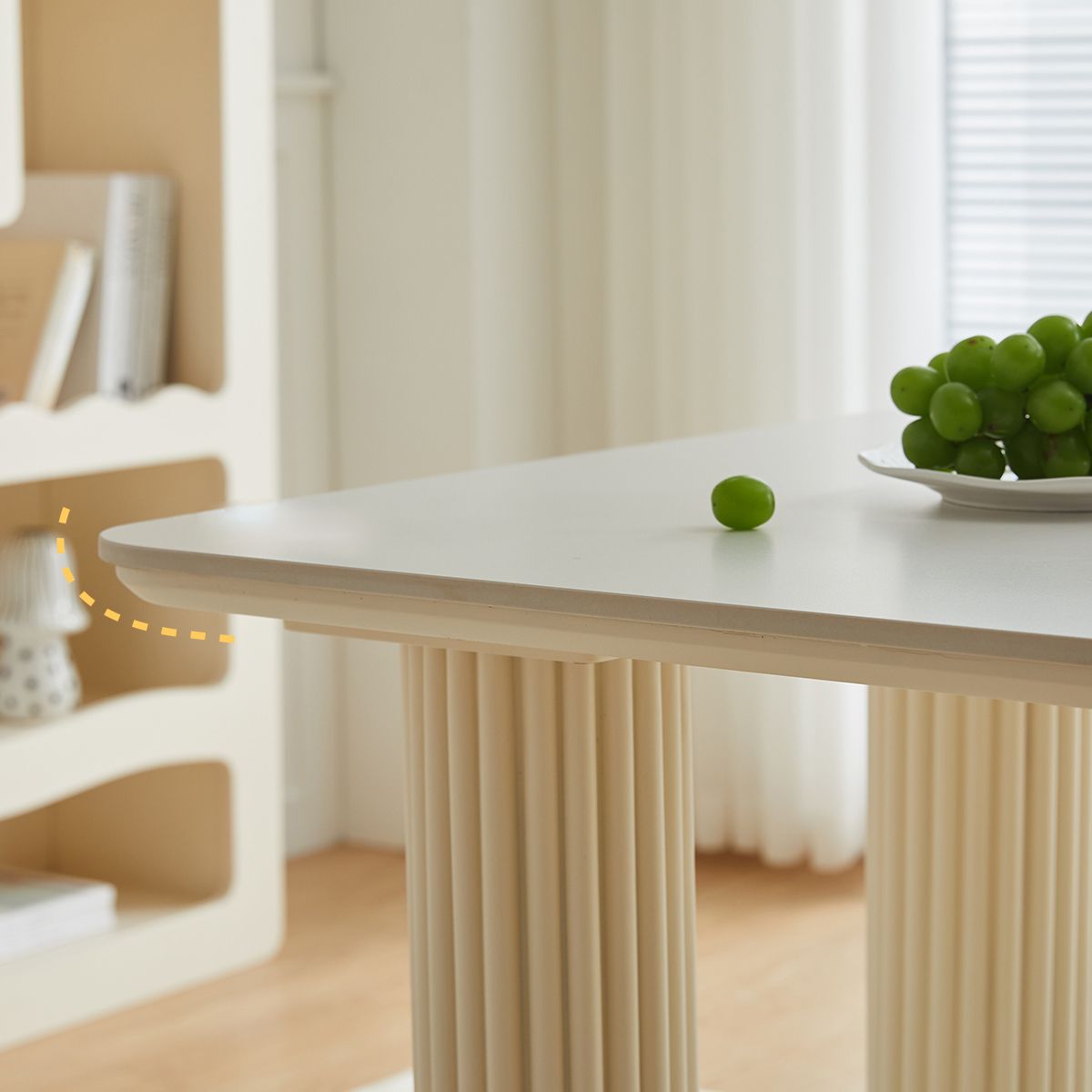 Bureau de bureau contemporain péninsule blanc bureau pour le bureau