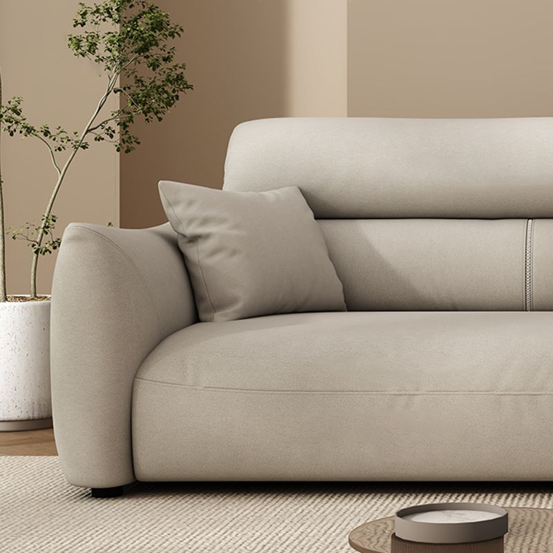 Stain Resistant Stationary Faux Leather Living Room Square Arm Sewn Pillow Back Sofa Clearhalo &#39;furn&#39; &#39;furn_sofas&#39; &#39;Furniture&#39; &#39;Living Room Furniture&#39; &#39;Sofa&#39; &#39;sofas&#39; 1200x1200_2aa9a249-a4c6-4e02-a2ad-f3a7bdd4df20