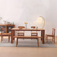 Mesa de comedor de cocina contemporánea Mesa de comedor rectangular de madera maciza