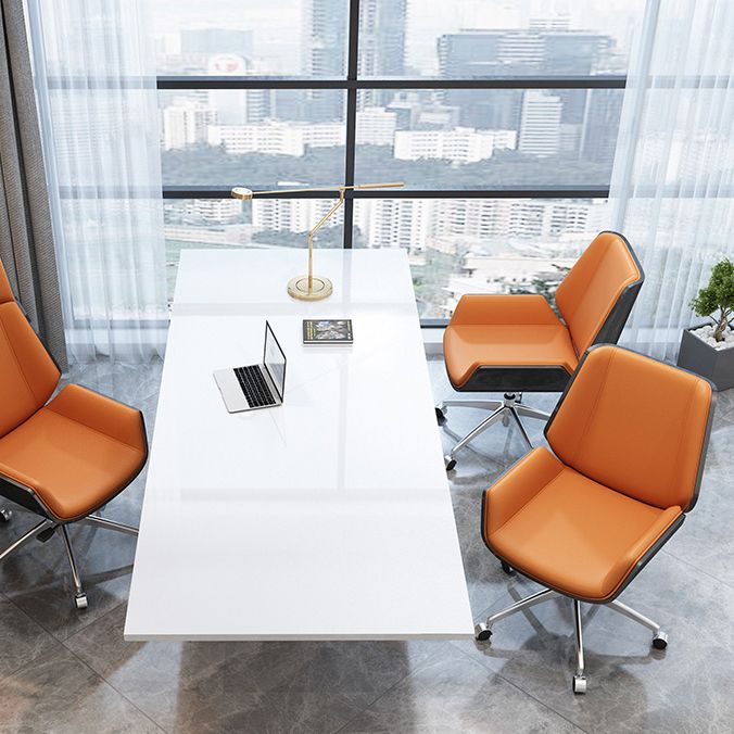 Mid Back Conference Chair Contemporary Faux Leather Armless Chair Clearhalo 'furn' 'furn_office_chair' 'Furniture' 'furniture_office_chair' 'Office Chairs' 'Office Furniture' 'office_chair' 1200x1200_2aab6b0a-df70-4b70-817a-11035653f3f9