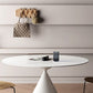 Modern Stone Pedestal Dining Table Matte Finish Round Table for Kitchen Clearhalo 'Dining Tables & Seating' 'Dining Tables' 'dining_table' 'furn' 'furn_dining_table' 'Furniture' 'furniture_dining_table' 'Kitchen & Dining Furniture' 'kitchen' 'kitchen_dining_table' 1200x1200_2aac8ccf-48b9-4c94-838b-6d1cfc16f3c3
