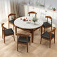 Minimalist Extendable Round Shape Table Standard Sintered Stone Dining Table for Kitchen Clearhalo ' dining_table' 'Dining Tables & Seating' 'Dining Tables' 'furn' 'furn_dining_table' 'Furniture' 'furniture_dining_table' 'Kitchen & Dining Furniture' 'kitchen&dining_furn' 'kitchen' 'kitchen_dining_table' 1200x1200_2aaccc63-ed5a-493b-bc61-43c9cb6650f0