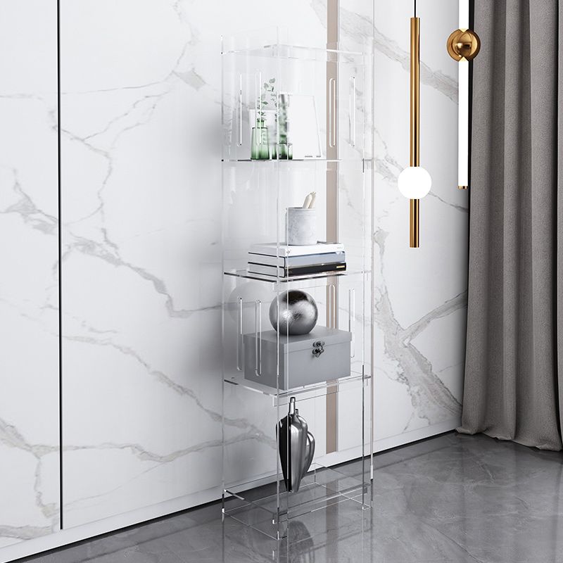 Modern Style Closed Back Bookcase Acrylic Standard Bookshelf Clearhalo 'Bookcases' 'furn' 'furn_bookcases' 'Furniture' 'Office Furniture' 1200x1200_2aafedf3-5ad9-4b27-a467-bf87db49f39f