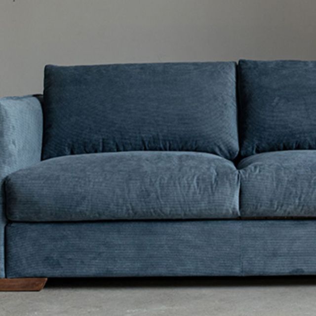 Divano divano scandinavo in tessuto soggiorno cuscini di divano standard braccio quadrato