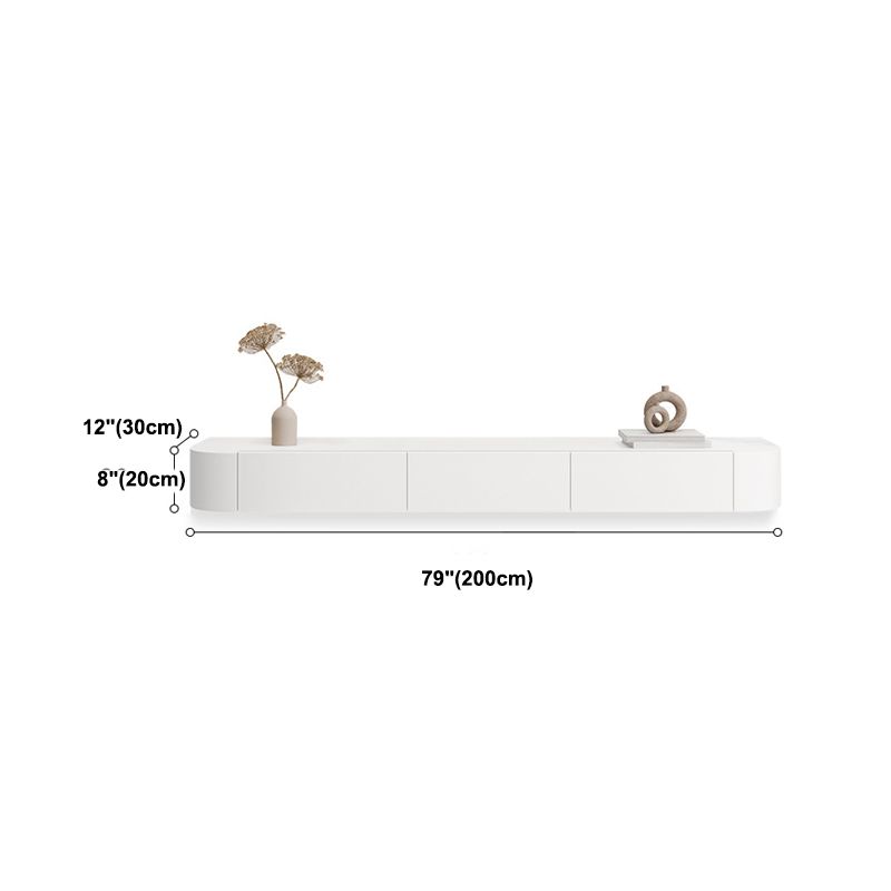 2つの引き出しを備えたモダンなテレビコンソールの壁に取り付けられたテレビメディアコンソール