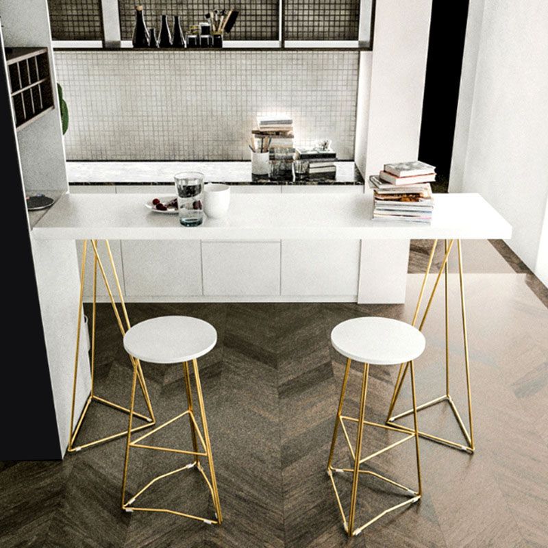 Solid Wood Bar Stool and Table Rectangular 1/3 Pieces Pub Table Set Clearhalo 'Bar Furniture' 'furn' 'furn_home_bar_bar_sets' 'Furniture' 'Home Bars & Bar Sets' 'home_bar_bar_sets' 'Kitchen & Dining Furniture' 1200x1200_2ab14246-b6aa-4edb-b1f1-1053aca176e5
